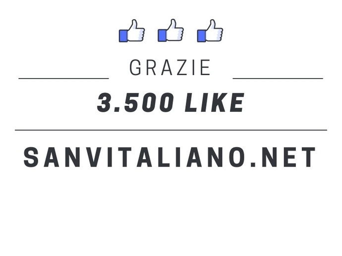 SanVitaliano.net sfonda quota 3.500 like sulla pagina Facebook