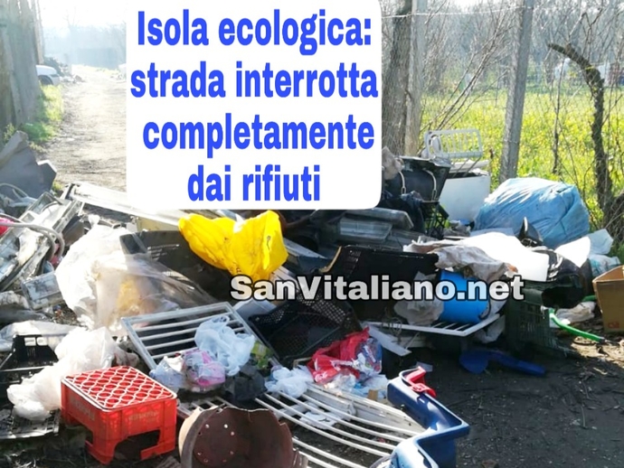 San Vitaliano, strada interrotta dai rifiuti: individuato il responsabile... e voi gia