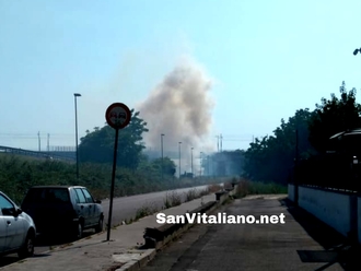San Vitaliano, Frascatoli: autostrade a fuoco, contattati i vigili del fuoco