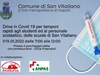 Prevenzione: Giornata di Tamponi per studenti ( e personale scolastico) di San Vitaliano